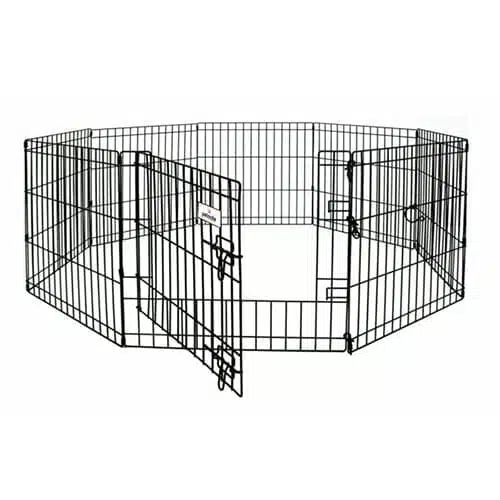 Petmate 8 panel exercise pen over white background